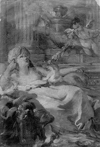 Liggende Vrouw, 18e eeuw door Joseph Marie Vien the Elder