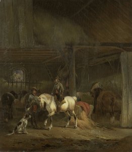 Paardenstal door Joseph Moerenhout
