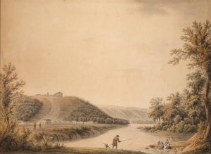 Uitzicht op het paleis van Kurakin