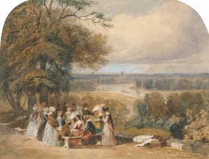 Een Picknick op Richmond Hill door Joseph Murray Ince