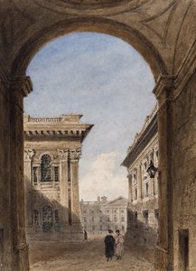Canterbury Gate en Christ Church Quad, Oxford, 1833