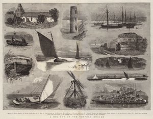 Een vakantie op de Norfolk Broads door Joseph Nash