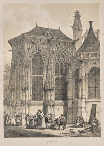 Architectuur van de Middeleeuwen: St. Jacques, Dieppe, Oostkant, Exterieur