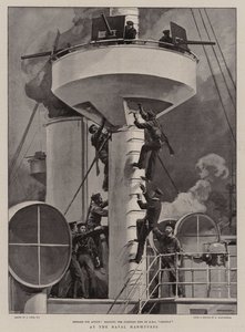 Bij de Marine Manoeuvres door Joseph Nash