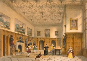 Slagspel in de Grote Hal, Parham Park, Sussex, ca. 1600 uit 
