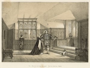 Erker in de galerij, Hever Castle, Kent