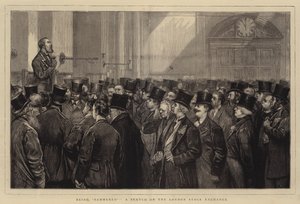 Wordt geslagen, een schets op de London Stock Exchange
