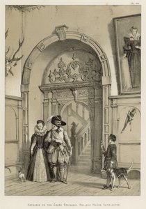 Ingang naar de Grote Trap, Holland House, Kensington