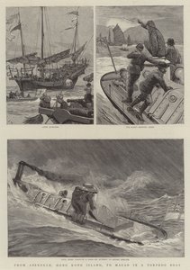Van Aberdeen, Hong Kong Eiland, naar Macao in een Torpedoboot door Joseph Nash