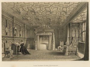 Ingelegde kamer, Sizergh, Westmoreland door Joseph Nash