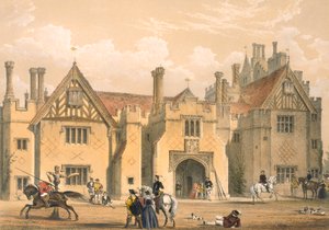 Toernooi oefening, Compton Wynyates, Warwick, midden 1600