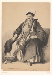 Portret van Abram Jacob Messir door Joseph Nash