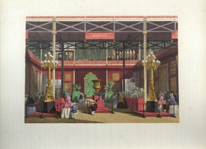 Russische tentoonstelling interieur tijdens de Grote Tentoonstelling in 1851 door Joseph Nash