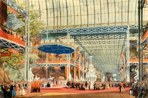 De opening van de Grote Tentoonstelling door koningin Victoria op 1 mei 1851, 1942 door Joseph Nash