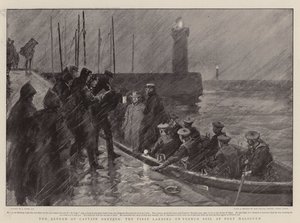 De terugkeer van kapitein Dreyfus, de eerste landing op Franse bodem in Port Haliguen