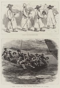 Het bezoek van het Chinese squadron aan Korea