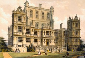 Wollaton Hall, Nottinghamshire, 1600, illustratie uit 