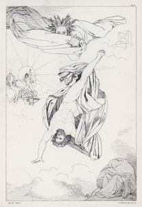 Shelleys Prometheus Ontketend, Acte III, Scene 1 door Joseph Noel after Paton