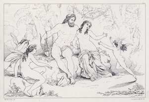 Prometheus Ontketend, Act III, Scene 4 door Joseph Noel after Paton