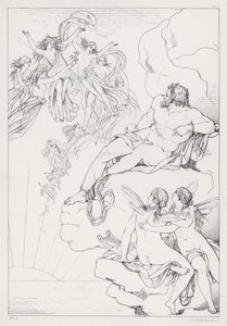 Shelleys Prometheus Ontketend, Acte I door Joseph Noel after Paton