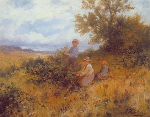 Braambessen plukken, c.1870