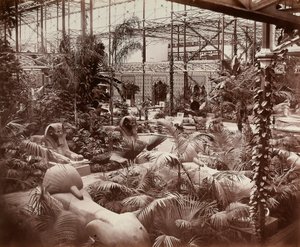 Het Crystal Palace in Londen: de tropische sectie, c.1870