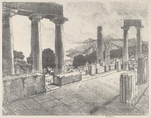 Aegina, Het Zwarte Woud door Joseph Pennell