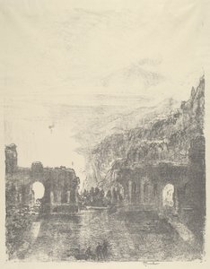 Aetna Boven Taormina door Joseph Pennell