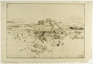 Athene vanaf de Lybacettusberg