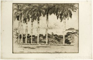 Bishops Walk, Ancon Hill, Panama door Joseph Pennell