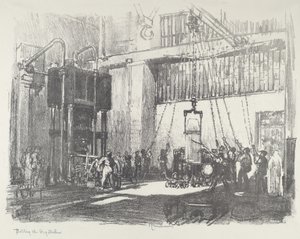 De grote schelp bottelen door Joseph Pennell