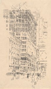 Het gebouw bouwen, #8 in Iconophile Club Collectie door Joseph Pennell