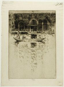Byzantijns paleis, Venetië door Joseph Pennell
