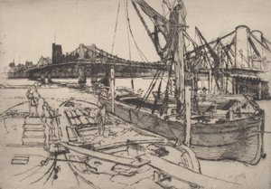 Chelsea, No.II, 1886 door Joseph Pennell