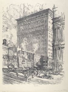 Stadhuisplein en Wanamaker-gebouw