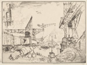 Kranen in Duisburg