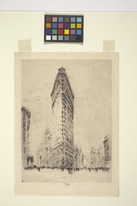 Flat Iron Building door Joseph Pennell