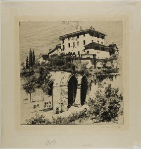 Fonte Nuova, Siena door Joseph Pennell