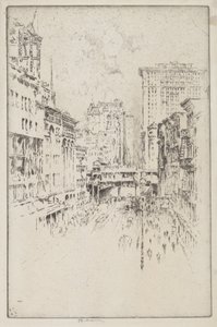 Tweeënveertigste Straat door Joseph Pennell