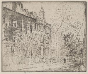 Great College Street, Westminster door Joseph Pennell