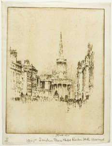 Langham Place Kapel door Joseph Pennell