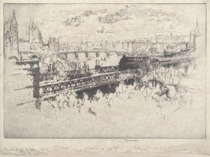Londen over Charing Cross Bridge