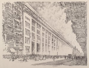 Middag, General Electric Works, Berlijn door Joseph Pennell