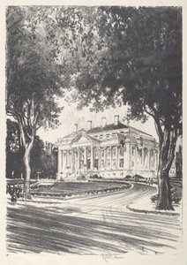 Nationaal Rode Kruis Hoofdkwartier, Washington door Joseph Pennell