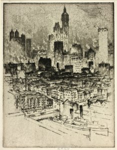 New York, vanaf de Brooklyn Bridge