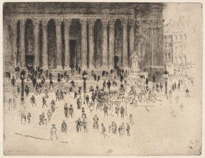 Pavement St. Paul door Joseph Pennell