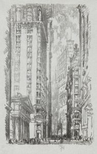 Pine Street, #6 in Iconophile Club Collection door Joseph Pennell