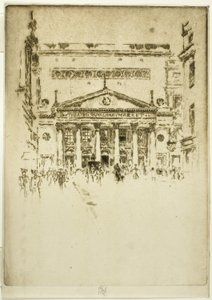 Royal Haymarket Theatre door Joseph Pennell