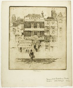 Sint-Bartholomeuspoort door Joseph Pennell