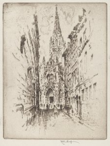 San Maclou, Rouen door Joseph Pennell